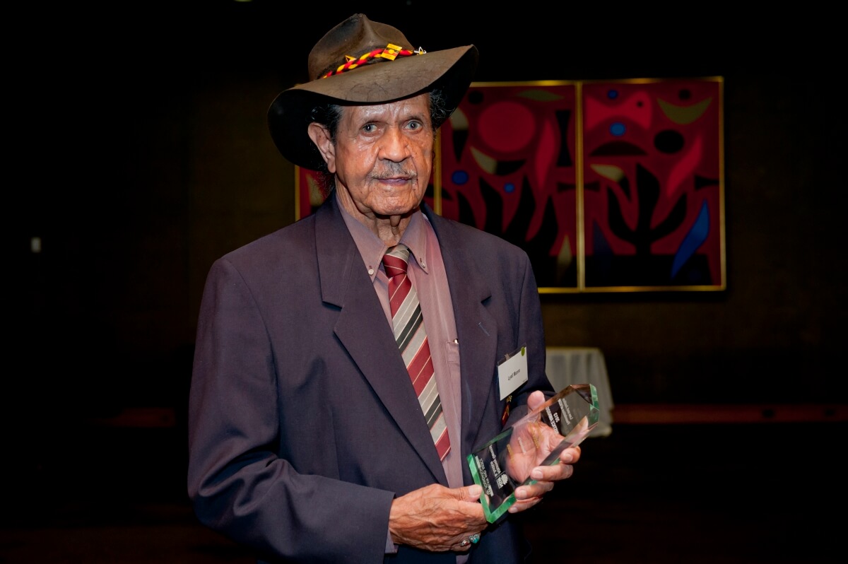 Uncle Lyall Munro Senior at the Law and Justice Foundation Awards