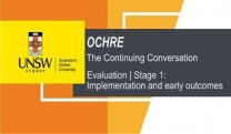 OCHRE evaluation stage 1 implementation and early outcomes